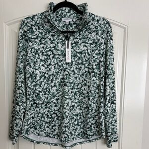 Chico’s Green and White Women's Top